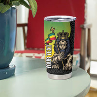 Personalized Ethiopia National Day Tumbler Cup Lion Of Judah African Pattern