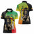 Personalized Ethiopia National Day Women Polo Shirt Lion Of Judah African Pattern