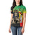 Personalized Ethiopia National Day Women Polo Shirt Lion Of Judah African Pattern