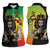Personalized Ethiopia National Day Women Sleeveless Polo Shirt Lion Of Judah African Pattern