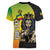 Personalized Ethiopia National Day Women V-Neck T-Shirt Lion Of Judah African Pattern