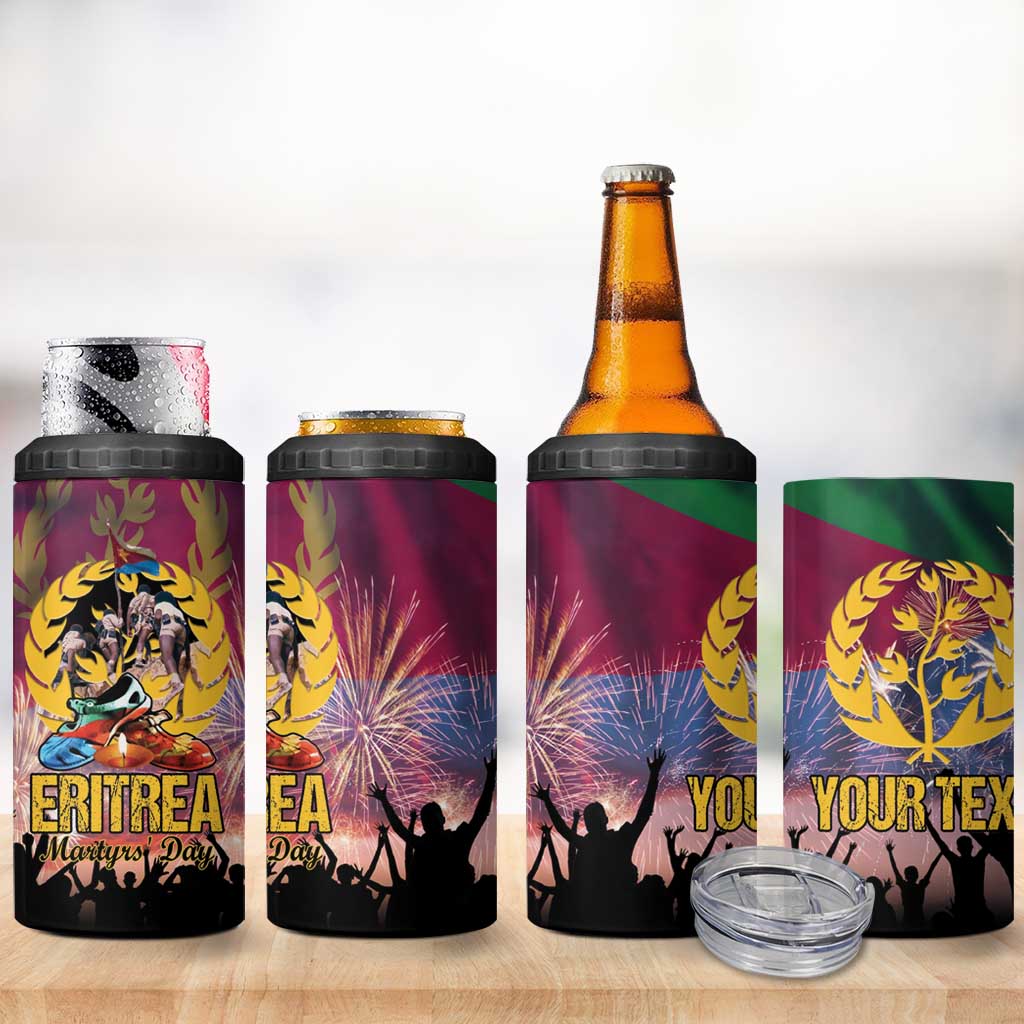 Personalized Eritrea Martyrs Day 4 in 1 Can Cooler Tumbler Eternal Glory To Our Martyrs