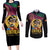 Personalized Eritrea Martyrs Day Couples Matching Long Sleeve Bodycon Dress and Long Sleeve Button Shirt Eternal Glory To Our Martyrs