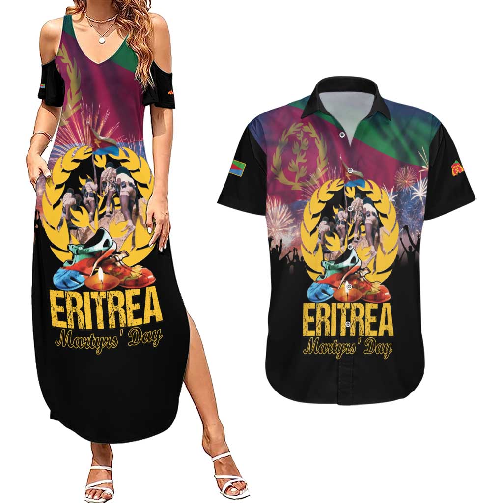 Personalized Eritrea Martyrs Day Couples Matching Summer Maxi Dress and Hawaiian Shirt Eternal Glory To Our Martyrs