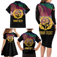 Personalized Eritrea Martyrs Day Family Matching Long Sleeve Bodycon Dress and Hawaiian Shirt Eternal Glory To Our Martyrs