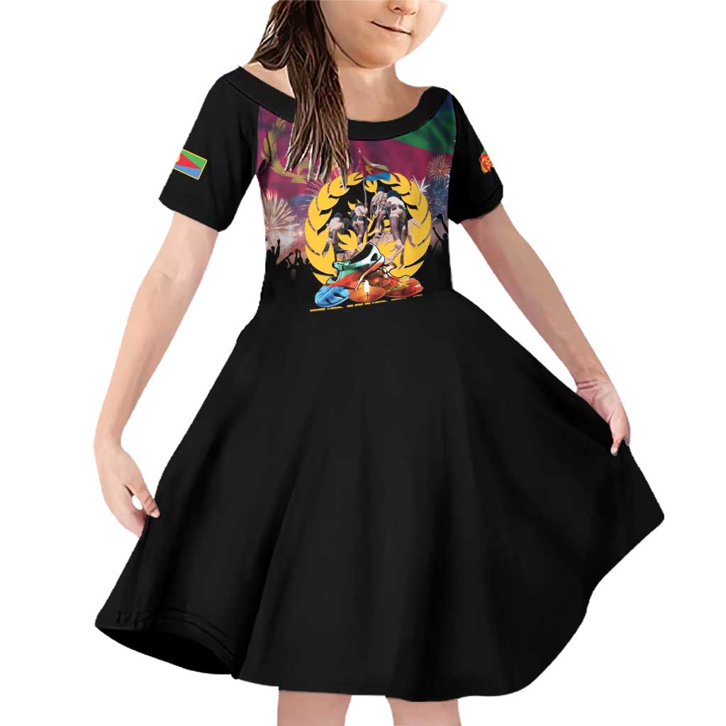 Personalized Eritrea Martyrs Day Family Matching Off Shoulder Short Dress and Hawaiian Shirt Eternal Glory To Our Martyrs