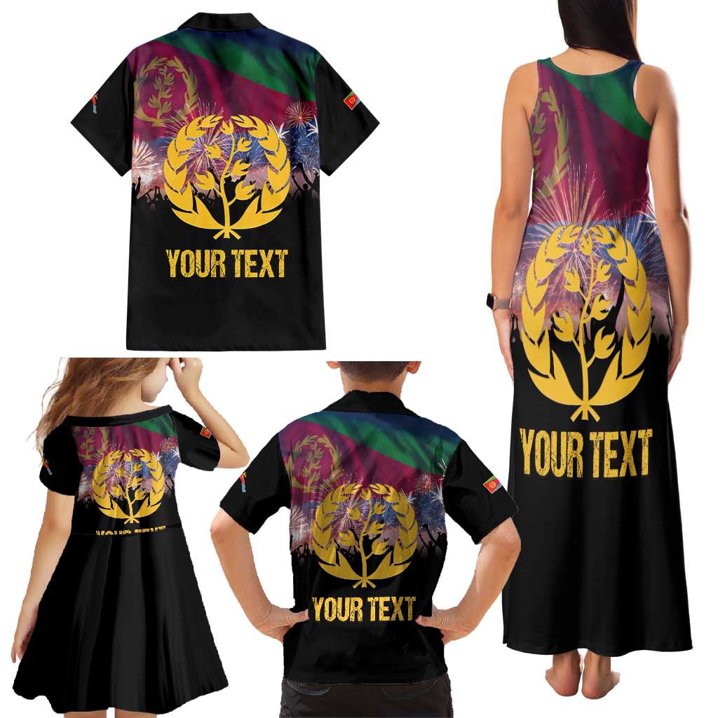 Personalized Eritrea Martyrs Day Family Matching Tank Maxi Dress and Hawaiian Shirt Eternal Glory To Our Martyrs