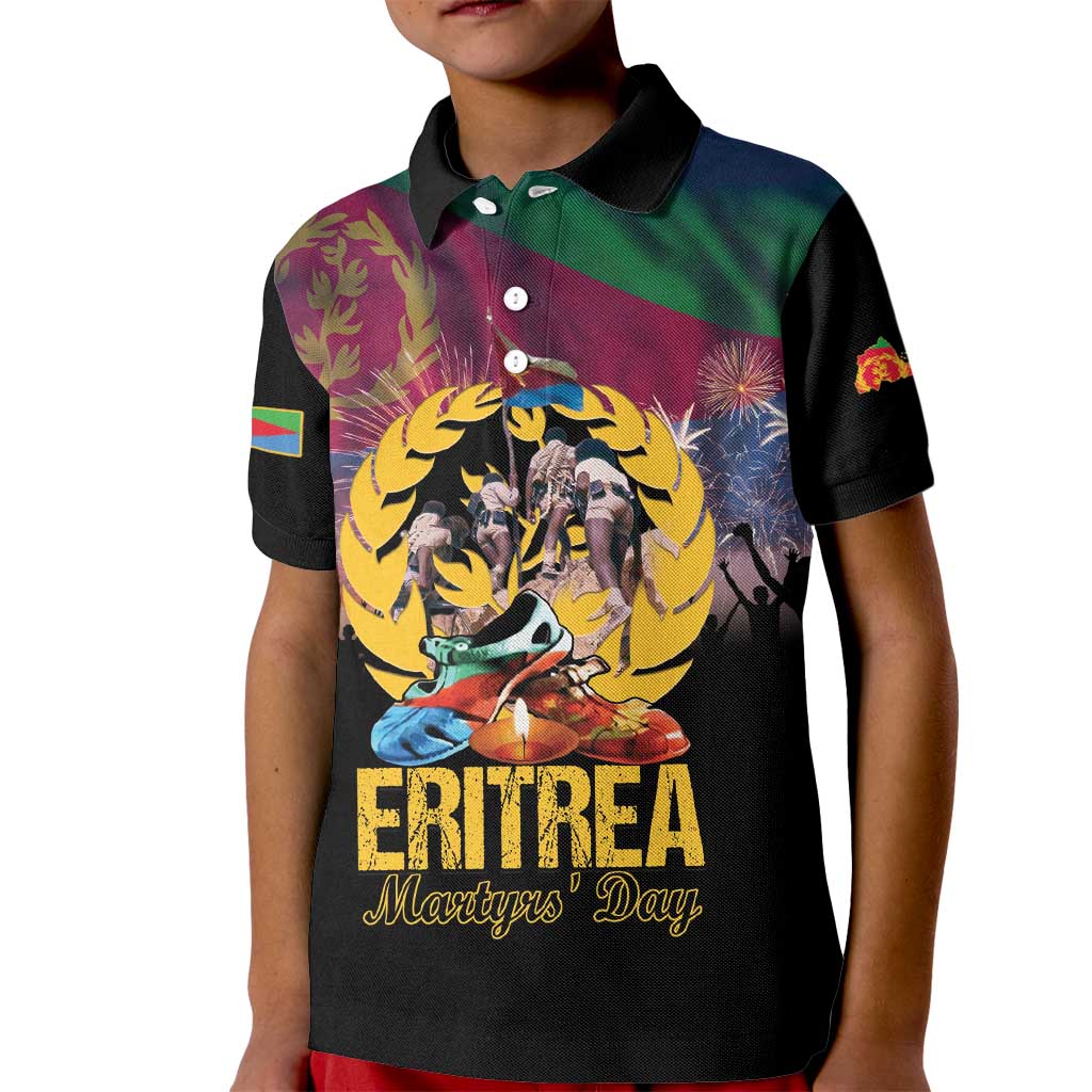 Personalized Eritrea Martyrs Day Kid Polo Shirt Eternal Glory To Our Martyrs