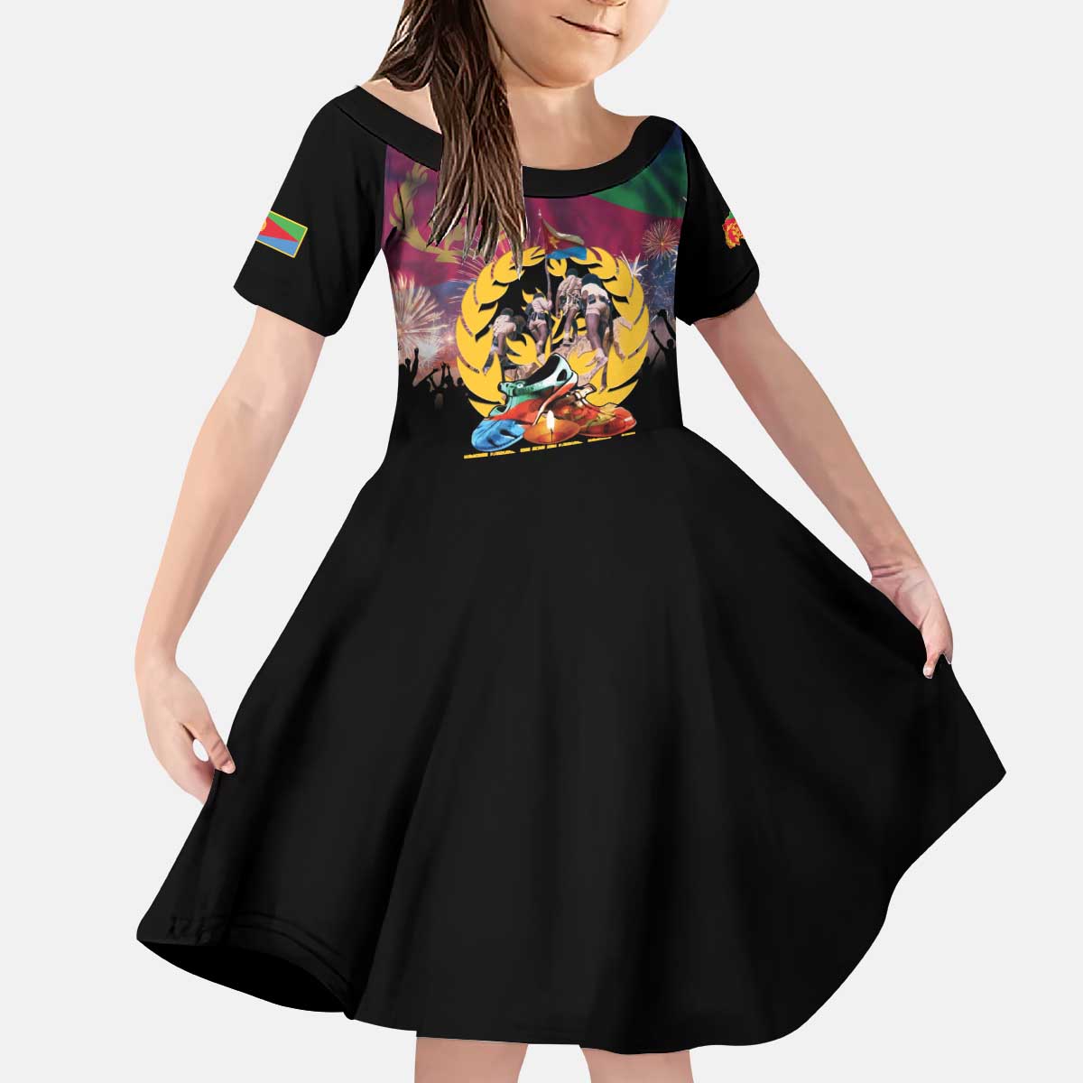 Personalized Eritrea Martyrs Day Kid Short Sleeve Dress Eternal Glory To Our Martyrs