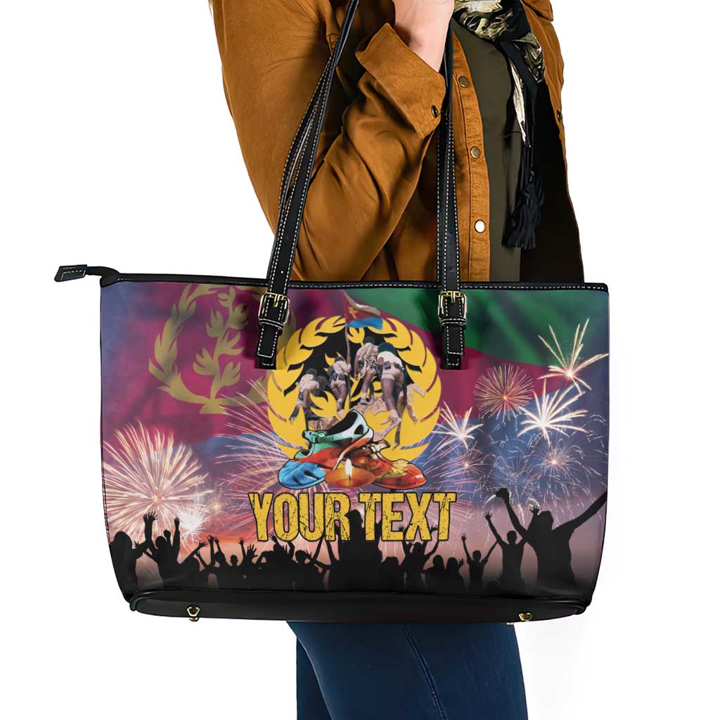 Personalized Eritrea Martyrs Day Leather Tote Bag Eternal Glory To Our Martyrs