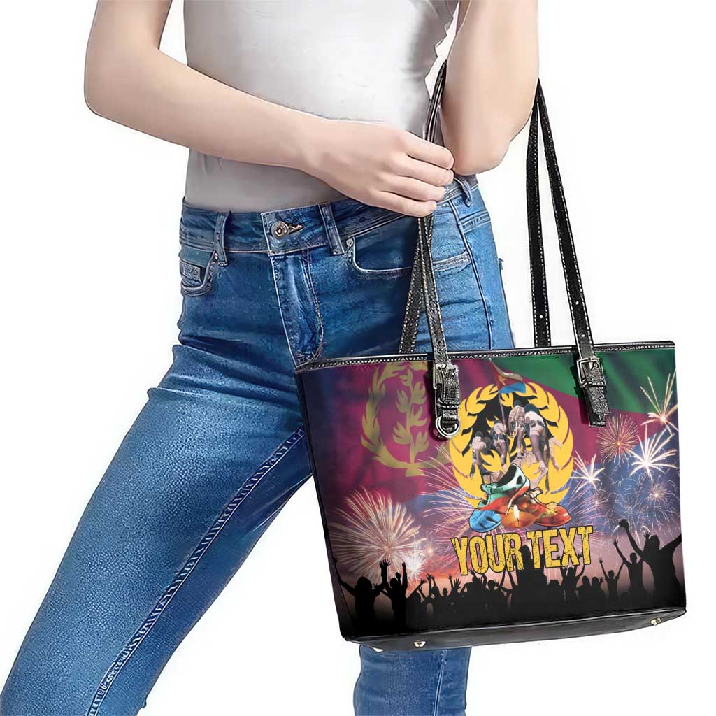 Personalized Eritrea Martyrs Day Leather Tote Bag Eternal Glory To Our Martyrs