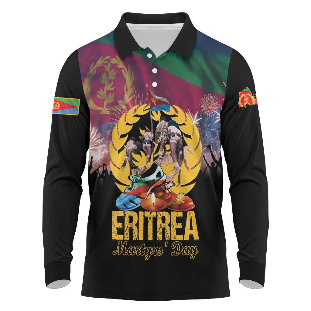 Personalized Eritrea Martyrs Day Long Sleeve Polo Shirt Eternal Glory To Our Martyrs