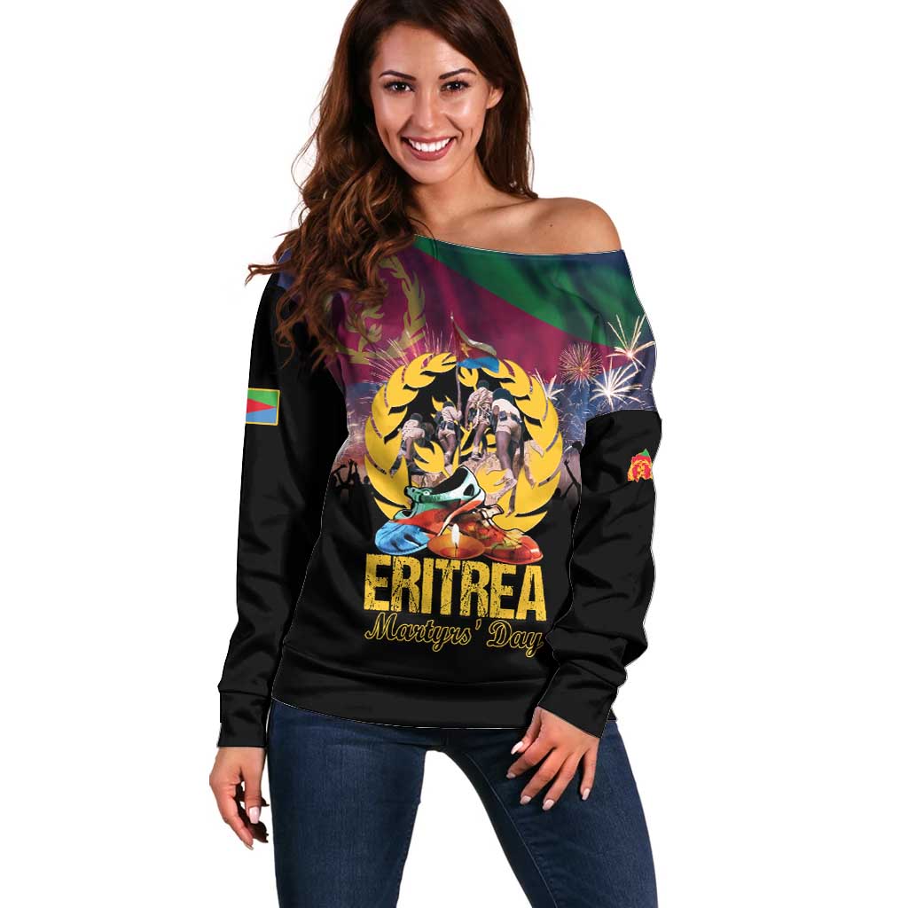 Personalized Eritrea Martyrs Day Off Shoulder Sweater Eternal Glory To Our Martyrs