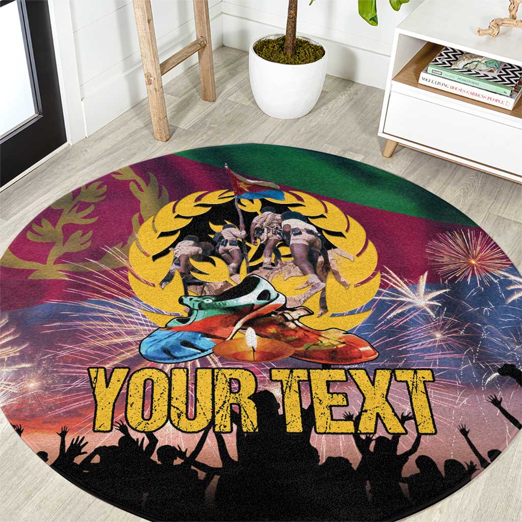 Personalized Eritrea Martyrs Day Round Carpet Eternal Glory To Our Martyrs