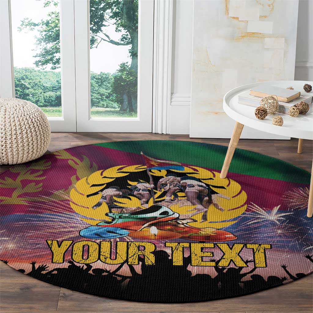 Personalized Eritrea Martyrs Day Round Carpet Eternal Glory To Our Martyrs