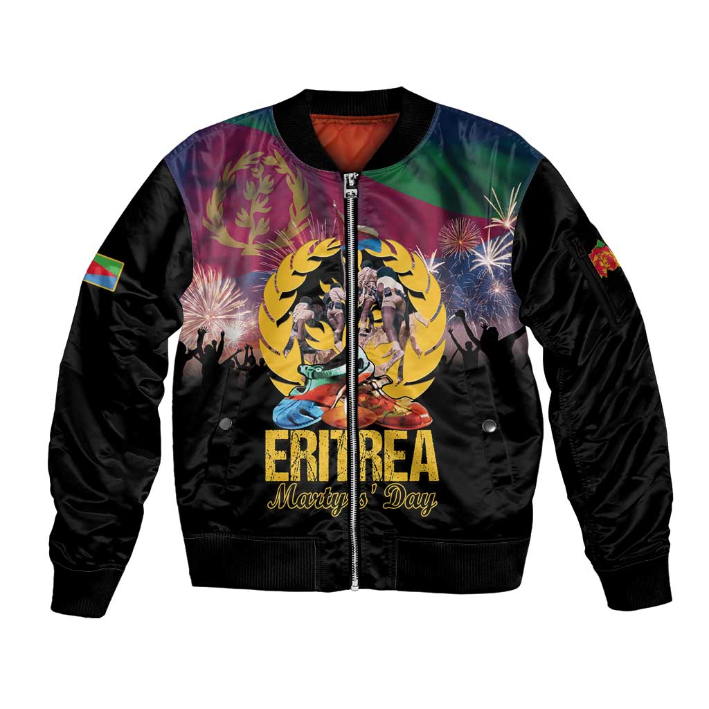 Personalized Eritrea Martyrs Day Sleeve Zip Bomber Jacket Eternal Glory To Our Martyrs