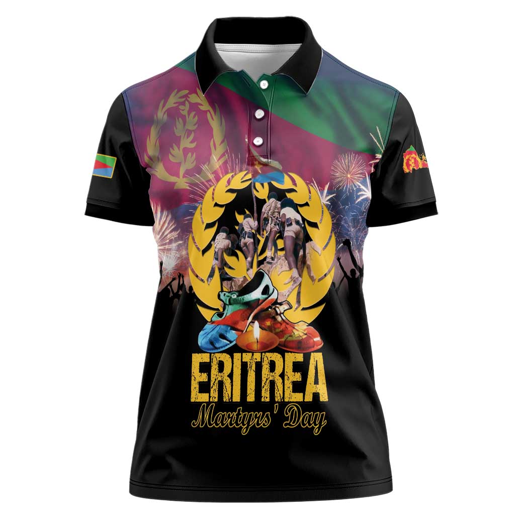Personalized Eritrea Martyrs Day Women Polo Shirt Eternal Glory To Our Martyrs