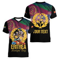 Personalized Eritrea Martyrs Day Women V-Neck T-Shirt Eternal Glory To Our Martyrs