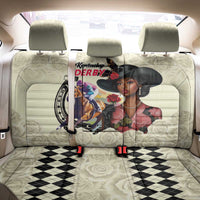 Kentucky Horse Racing Back Car Seat Cover Black Derby Lady Cream Roses
