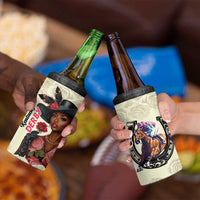 Kentucky Horse Racing 4 in 1 Can Cooler Tumbler Black Derby Lady Cream Roses