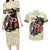 Kentucky Horse Racing Couples Matching Long Sleeve Bodycon Dress and Hawaiian Shirt Black Derby Lady Cream Roses