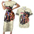 Kentucky Horse Racing Couples Matching Short Sleeve Bodycon Dress and Hawaiian Shirt Black Derby Lady Cream Roses