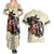 Kentucky Horse Racing Couples Matching Summer Maxi Dress and Hawaiian Shirt Black Derby Lady Cream Roses