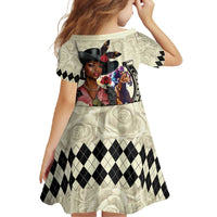 Kentucky Horse Racing Family Matching Mermaid Dress and Hawaiian Shirt Black Derby Lady Cream Roses LT15