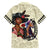 Kentucky Horse Racing Family Matching Off The Shoulder Long Sleeve Dress and Hawaiian Shirt Black Derby Lady Cream Roses