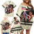 Kentucky Horse Racing Family Matching Off Shoulder Short Dress and Hawaiian Shirt Black Derby Lady Cream Roses