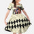 Kentucky Horse Racing Family Matching Puletasi and Hawaiian Shirt Black Derby Lady Cream Roses