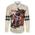 Kentucky Horse Racing Family Matching Puletasi and Hawaiian Shirt Black Derby Lady Cream Roses