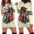 Kentucky Horse Racing Hoodie Dress Black Derby Lady Cream Roses