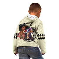 Kentucky Horse Racing Kid Hoodie Black Derby Lady Cream Roses