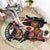 Kentucky Horse Racing Round Carpet Black Derby Lady Cream Roses