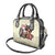 Kentucky Horse Racing Shoulder Handbag Black Derby Lady Cream Roses