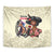 Kentucky Horse Racing Tapestry Black Derby Lady Cream Roses