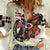 Kentucky Horse Racing Women Casual Shirt Black Derby Lady Cream Roses