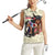 Kentucky Horse Racing Women Sleeveless Polo Shirt Black Derby Lady Cream Roses