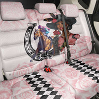 Kentucky Horse Racing Back Car Seat Cover Black Derby Lady Pink Roses