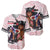 Kentucky Horse Racing Baseball Jersey Black Derby Lady Pink Roses