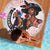 Kentucky Horse Racing Beach Blanket Black Derby Lady Pink Roses