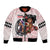 Kentucky Horse Racing Bomber Jacket Black Derby Lady Pink Roses