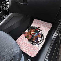 Kentucky Horse Racing Car Mats Black Derby Lady Pink Roses
