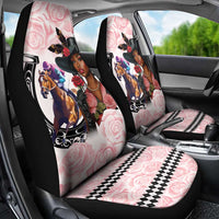 Kentucky Horse Racing Car Seat Cover Black Derby Lady Pink Roses
