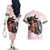 Kentucky Horse Racing Couples Matching Off The Shoulder Long Sleeve Dress and Hawaiian Shirt Black Derby Lady Pink Roses