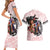 Kentucky Horse Racing Couples Matching Short Sleeve Bodycon Dress and Hawaiian Shirt Black Derby Lady Pink Roses