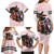 Kentucky Horse Racing Family Matching Long Sleeve Bodycon Dress and Hawaiian Shirt Black Derby Lady Pink Roses