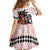 Kentucky Horse Racing Family Matching Off Shoulder Short Dress and Hawaiian Shirt Black Derby Lady Pink Roses