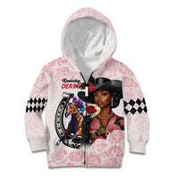 Kentucky Horse Racing Kid Hoodie Black Derby Lady Pink Roses